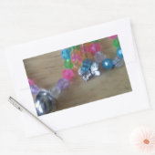 Sticker Rectangulaire bracelets perlés faits maison (Enveloppe)