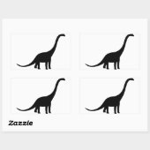 Sticker Rectangulaire Brachiosaurus Dinosaure (Feuille)