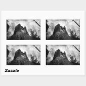 Sticker Rectangulaire Bran Castle (Dracula) (Feuille)