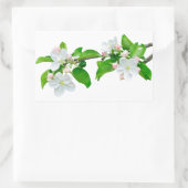 Sticker Rectangulaire Branche de pommier en floraison (Sac)