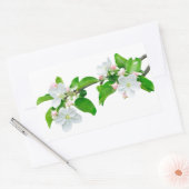Sticker Rectangulaire Branche de pommier en floraison (Enveloppe)