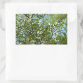 Sticker Rectangulaire Branche of Dogwood Blossoms Spring Trees (Sac)