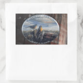 Sticker Rectangulaire Branche Robin Co MICH (Sac)