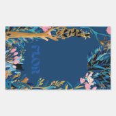 Sticker Rectangulaire Branded Floral Wrap Card (Devant)