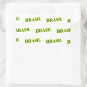 Sticker Rectangulaire Brasil 3D (Sac)