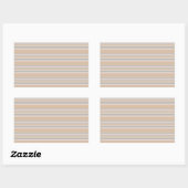 Sticker Rectangulaire Brayures beiges (Feuille)