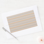 Sticker Rectangulaire Brayures beiges (Enveloppe)
