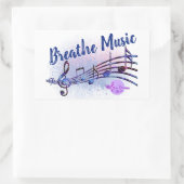 Sticker Rectangulaire Breathe Music MoonDreams Music Logo (Sac)