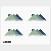 Sticker Rectangulaire Brecon Beacons Parc national Mont Sun (Feuille)