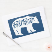 Sticker Rectangulaire Bremerton Washington Bear (Enveloppe)
