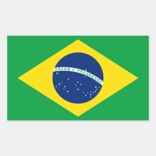 Sticker Rectangulaire Brésil