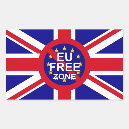 Sticker Rectangulaire Brexit (Devant)