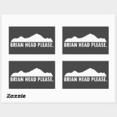 Sticker Rectangulaire Brian Head Utah S'Il Vous Plaît (Feuille)