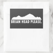 Sticker Rectangulaire Brian Head Utah S'Il Vous Plaît (Sac)