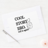 Sticker Rectangulaire Bricolage histoire raconter à nouveau pouce haut (Enveloppe)