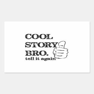 Sticker Rectangulaire Bricolage histoire raconter à nouveau pouce haut