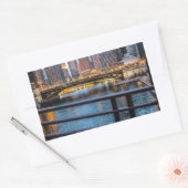 Sticker Rectangulaire Bridges & Lights de Chicago (Enveloppe)