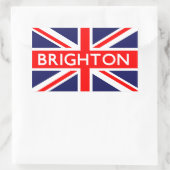 Sticker Rectangulaire Brighton : Drapeau britannique (Sac)
