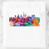 Sticker Rectangulaire Brighton Skyline (Sac)