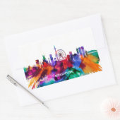 Sticker Rectangulaire Brighton Skyline (Enveloppe)