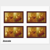 Sticker Rectangulaire Brille Sur Moi Berger Allemand (Feuille)