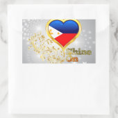 Sticker Rectangulaire Briller Aux Philippines (Sac)