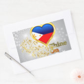 Sticker Rectangulaire Briller Aux Philippines (Enveloppe)