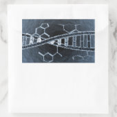 Sticker Rectangulaire brin d'ADN (Sac)