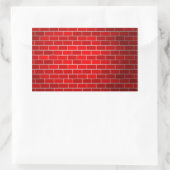 Sticker Rectangulaire Brique rouge avec Arrière - plan Spotlight (Sac)