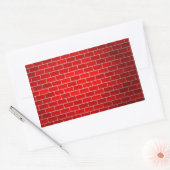 Sticker Rectangulaire Brique rouge avec Arrière - plan Spotlight (Enveloppe)