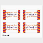 Sticker Rectangulaire Briser le cycle (Feuille)