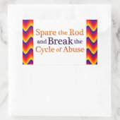 Sticker Rectangulaire Briser le cycle (Sac)