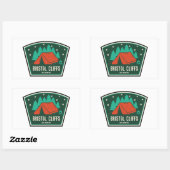 Sticker Rectangulaire Bristol Cliffs Wilderness Vermont Camping (Feuille)