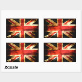 Sticker Rectangulaire britannique (Feuille)