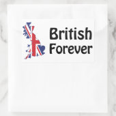 Sticker Rectangulaire British Forever (Sac)