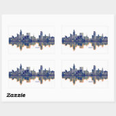 Sticker Rectangulaire Brno Skyline (Feuille)