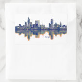 Sticker Rectangulaire Brno Skyline (Sac)