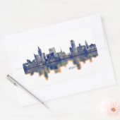 Sticker Rectangulaire Brno Skyline (Enveloppe)