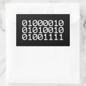 STICKER RECTANGULAIRE BRO BINAIRE (Sac)