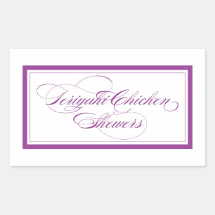 Sticker Rectangulaire Brochettes de poulet de Custom_Teriyaki