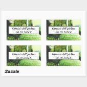 Sticker Rectangulaire Brochettes Mason Concombres Concombres Maison (Feuille)