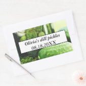 Sticker Rectangulaire Brochettes Mason Concombres Concombres Maison (Enveloppe)