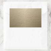 Sticker Rectangulaire Bronze de Brushed (Sac)