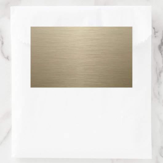 Sticker Rectangulaire Bronze de Brushed (Sac)
