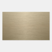 Sticker Rectangulaire Bronze de Brushed (Devant)