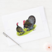 Sticker Rectangulaire Bronze large de Turquie (Enveloppe)