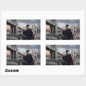 Sticker Rectangulaire Brooklyn (Feuille)