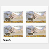 Sticker Rectangulaire Brooks Range Caribou (Feuille)