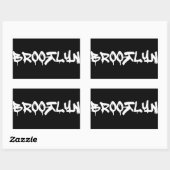 STICKER RECTANGULAIRE BROOTLYN (Feuille)