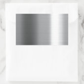 Sticker Rectangulaire Brossé inoxydable (Sac)